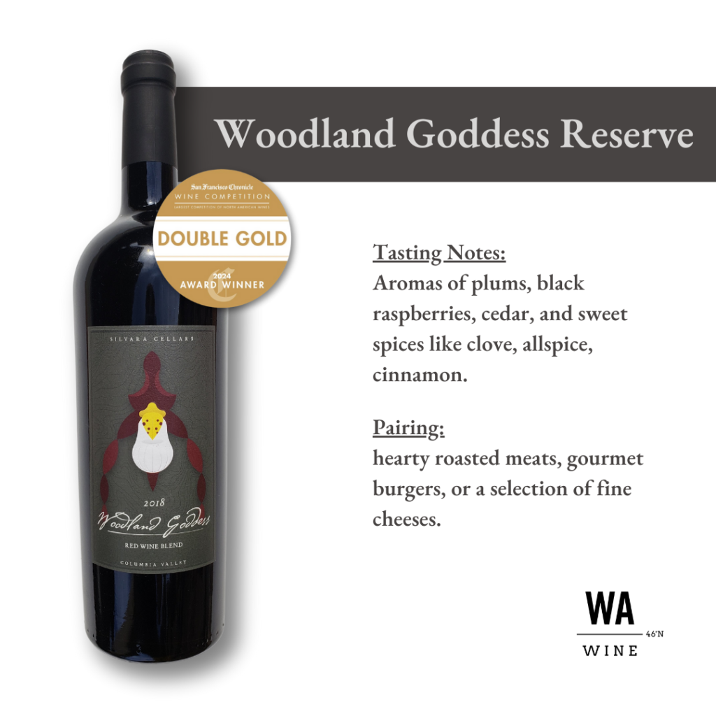 Awarded Wine from Washington Woodland Goddess Reserve Red Blend