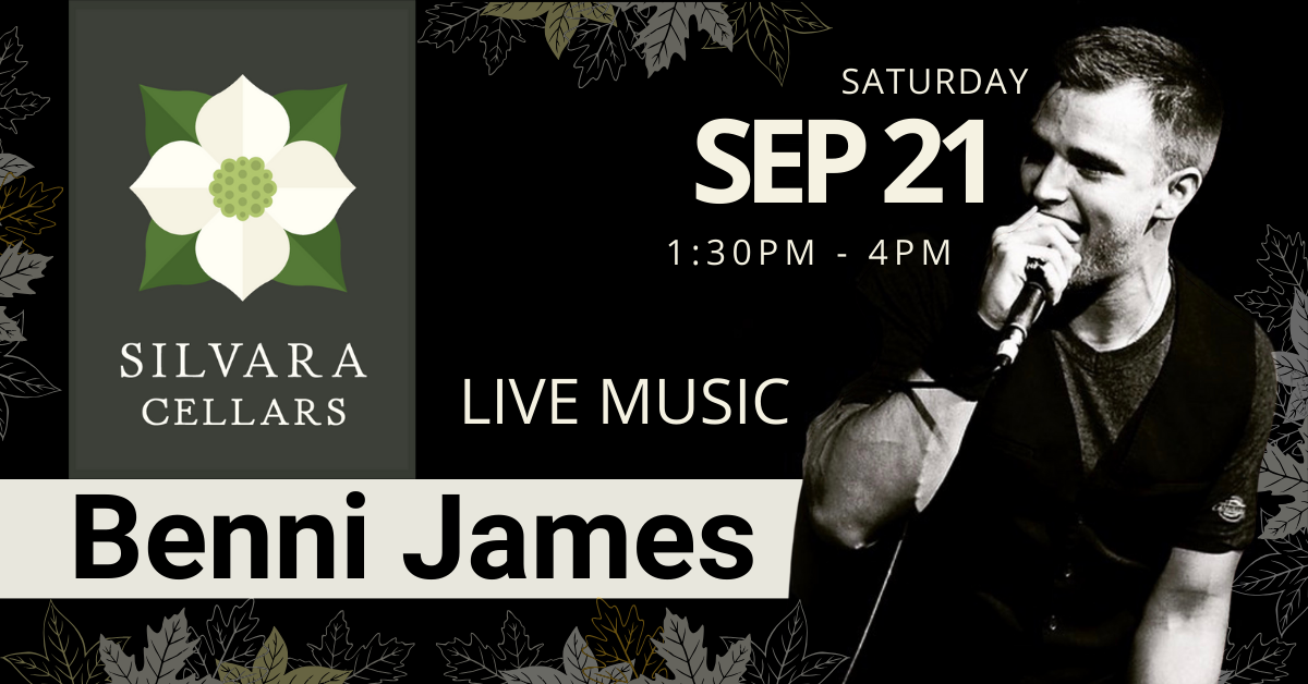Benni James Live Music at Silvara Cellars in Leavenworth WA September 21st 2024